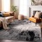 World Rug Gallery Bari Contemporary Abstract Art Area Rug 3' 3'' X 5' Black 4055BLACK3X5 - alternate 3